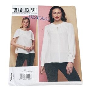 Vogue Pattern V1629 Misses Top Size 14-22 Tom Linda Platt New Uncut
